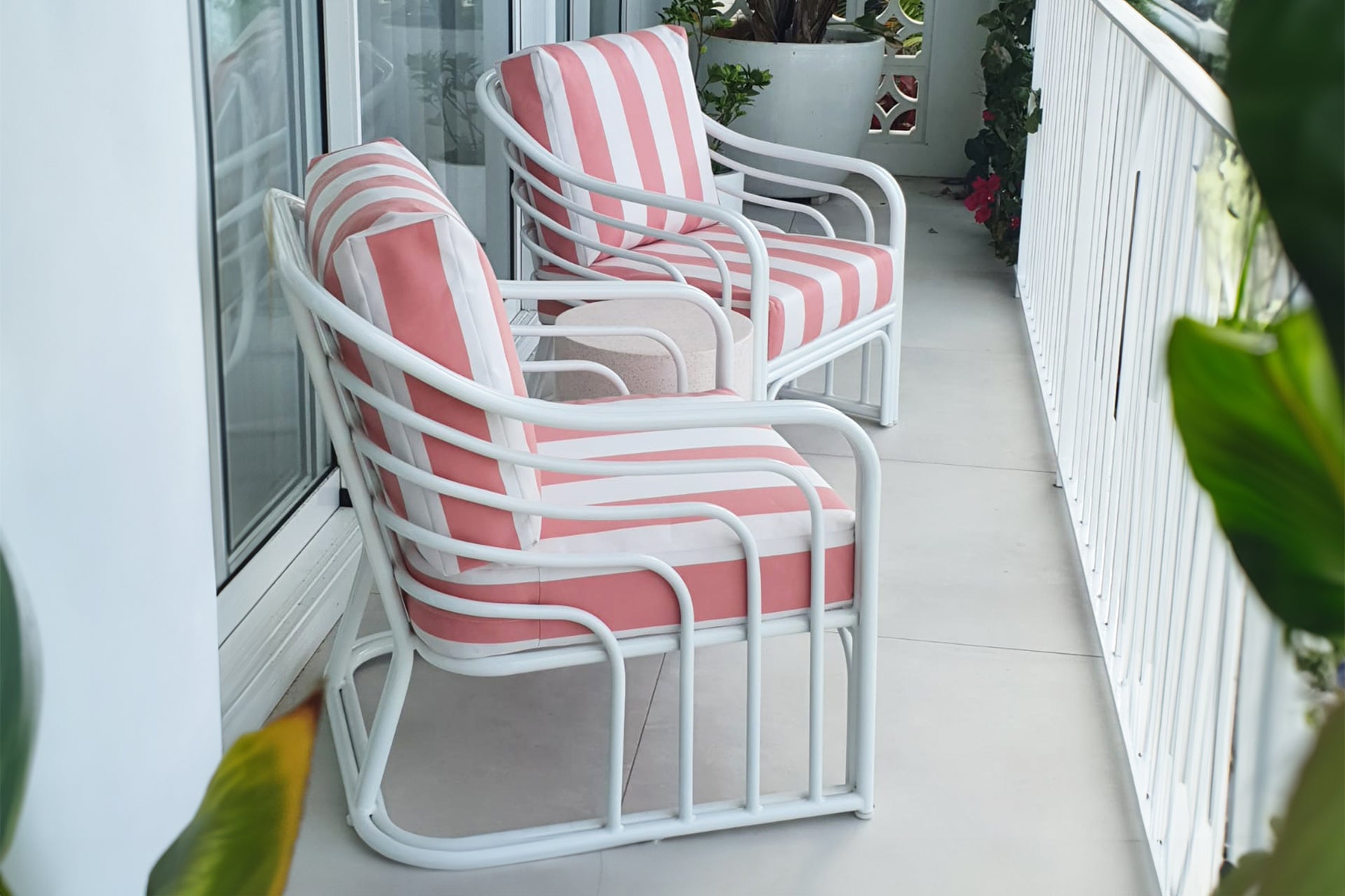 Belgravia Aluminium Outdoor Armchair. White