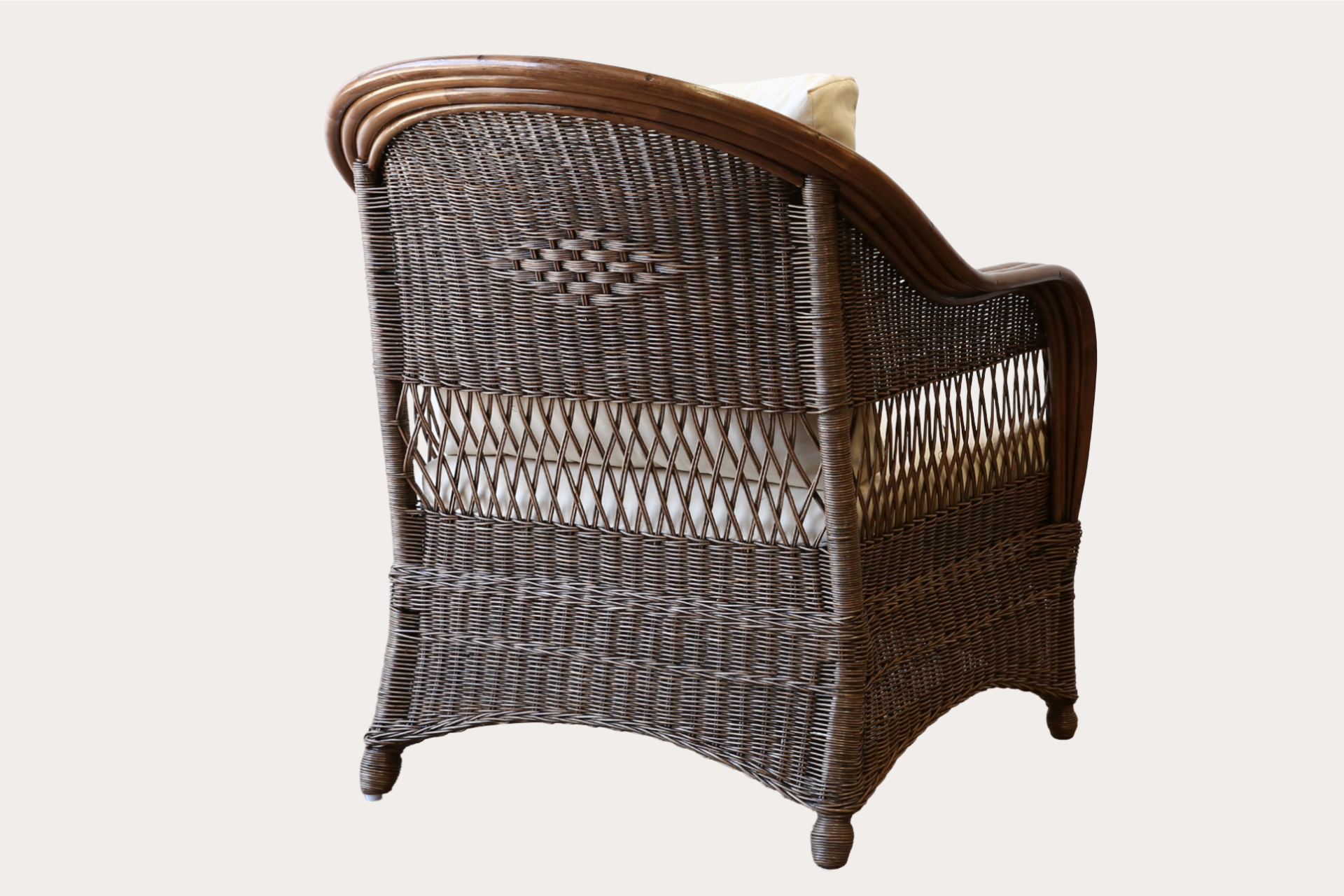 Bohol Armchair. Brown Wash