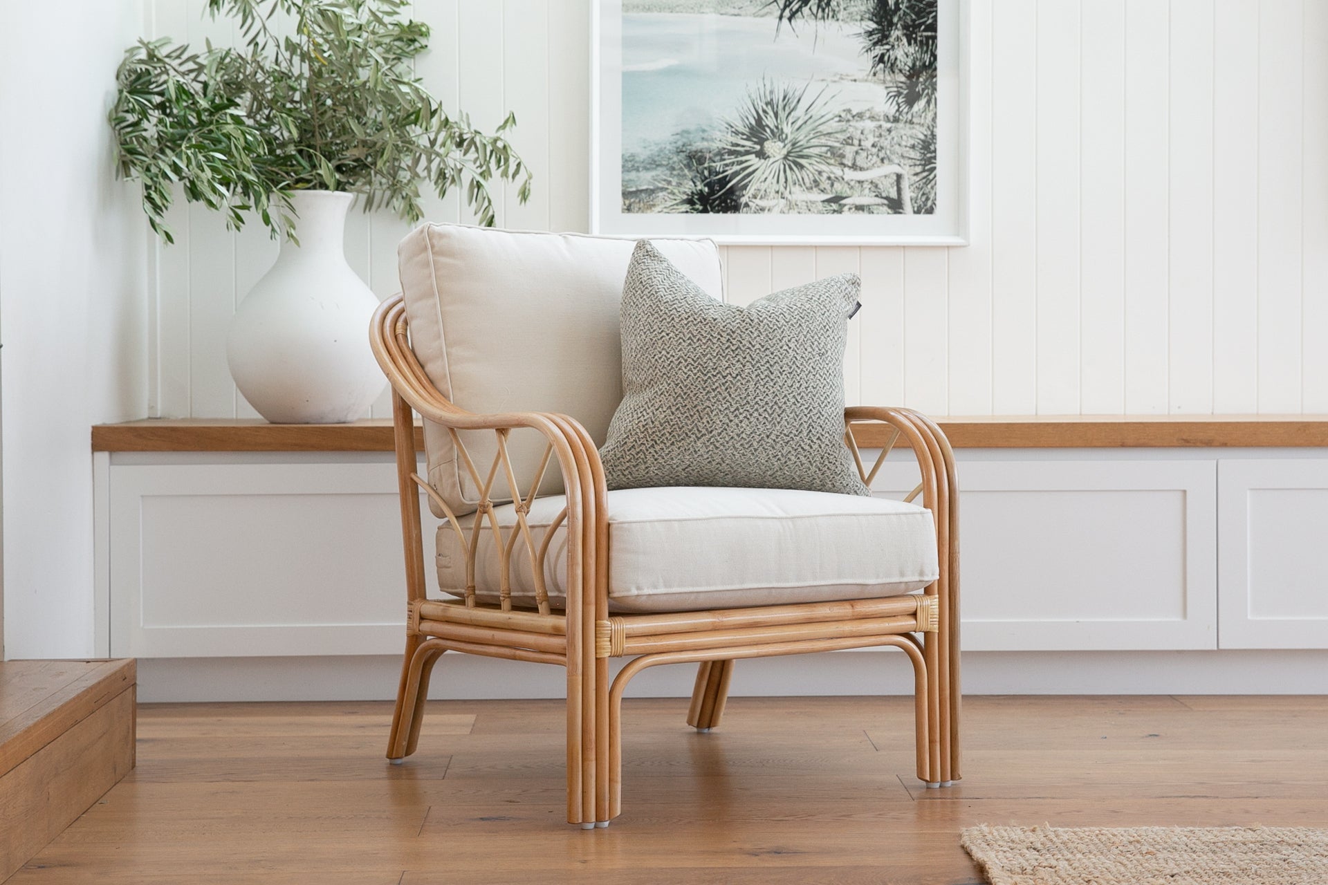 Florence Armchair. Natural