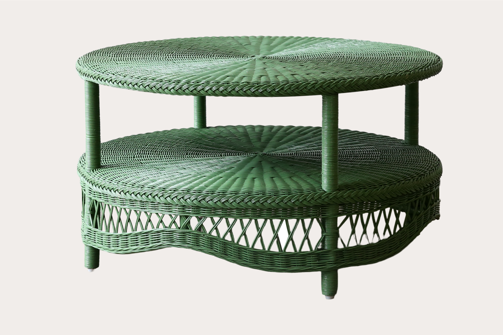 Hartley Round Coffee Table. Fern Green