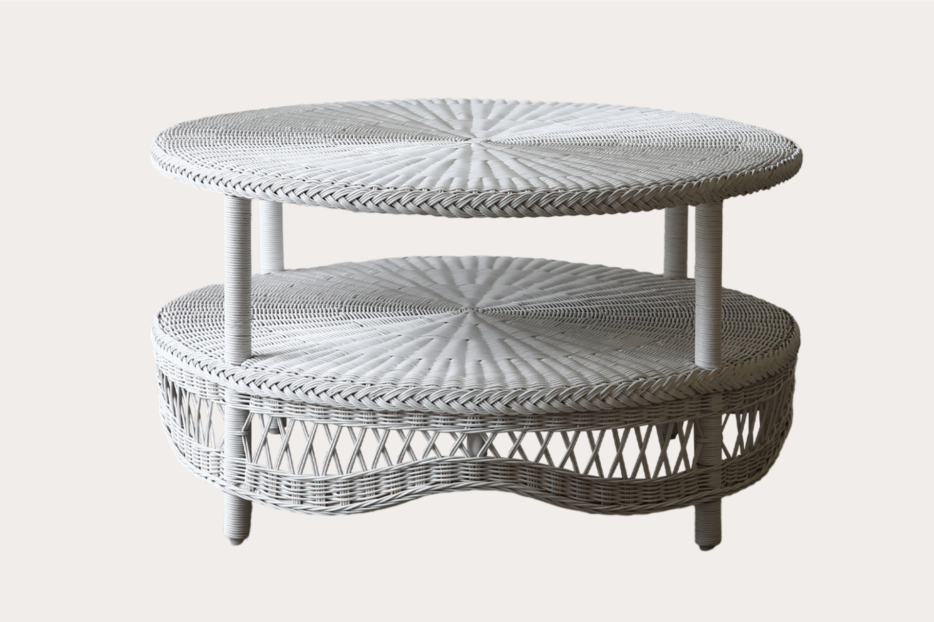 Hartley Round Coffee Table. White