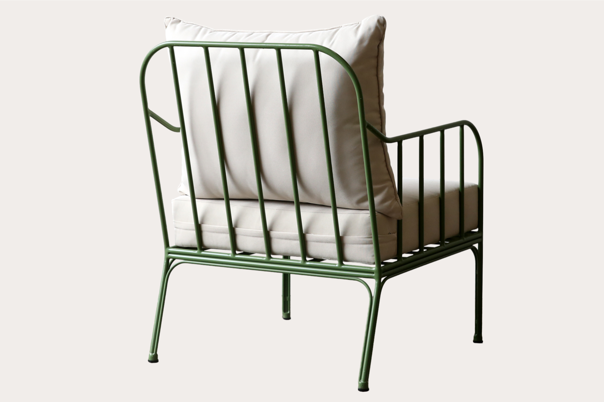 Luzon Armchair. Steel.  Reseda Green