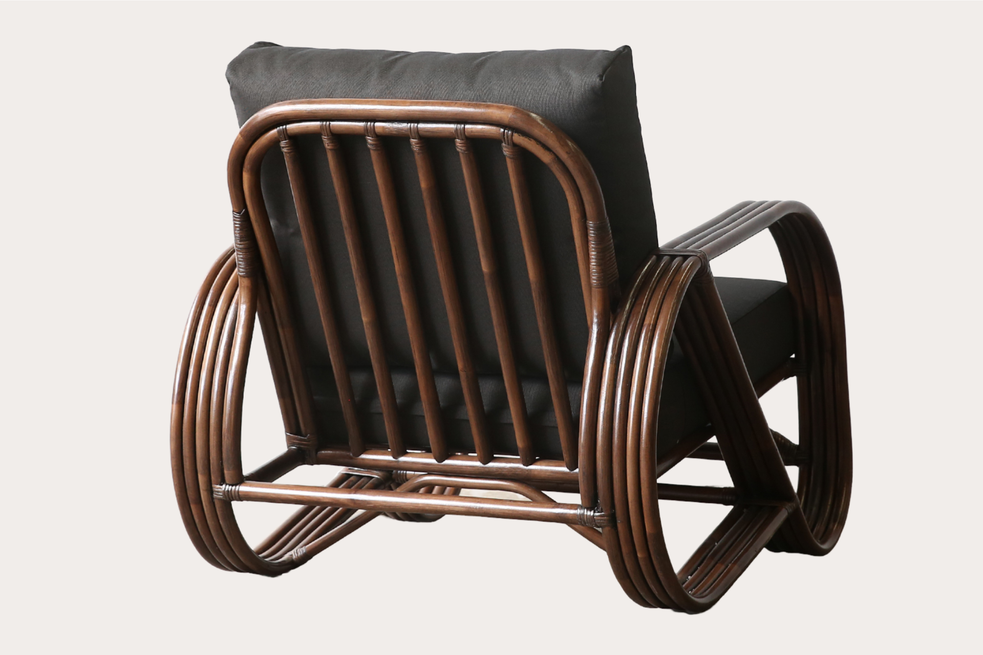 Pretzel Armchair. Brown Wash