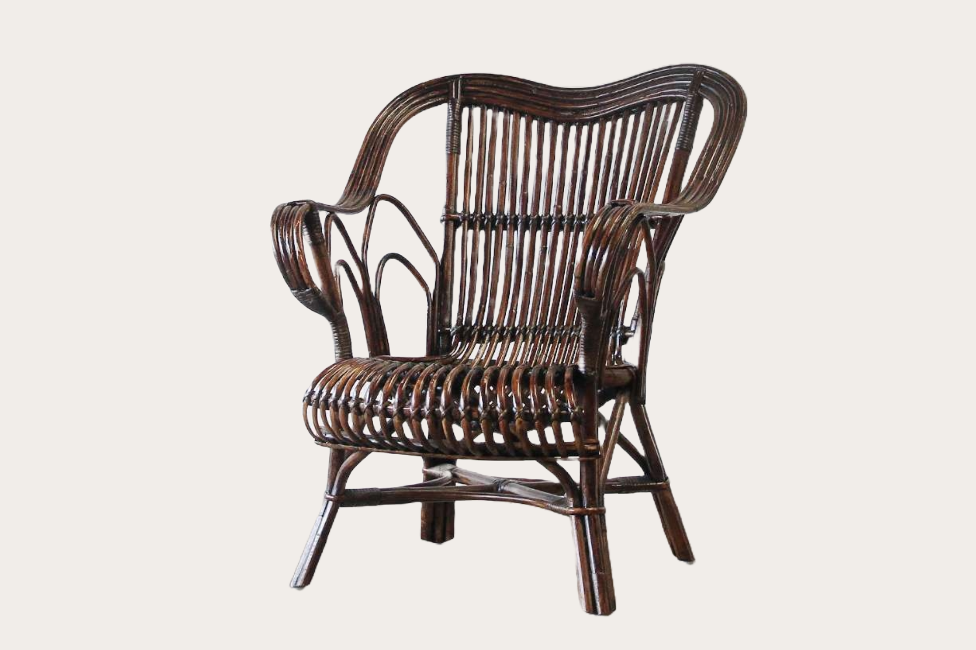 Hampton Bays Split Rattan Armchair