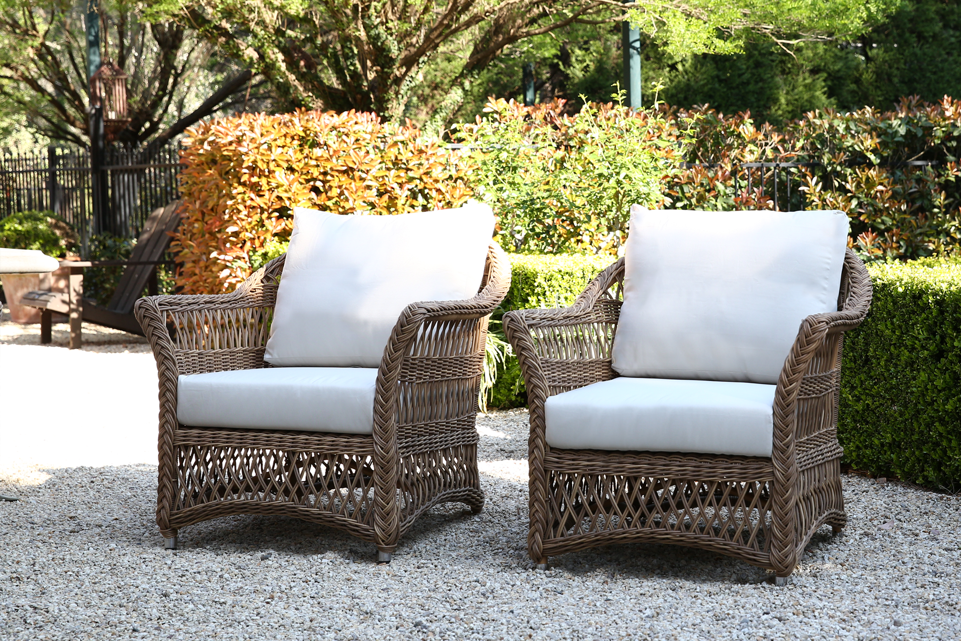 Remy Outdoor Wicker Armchair. A118