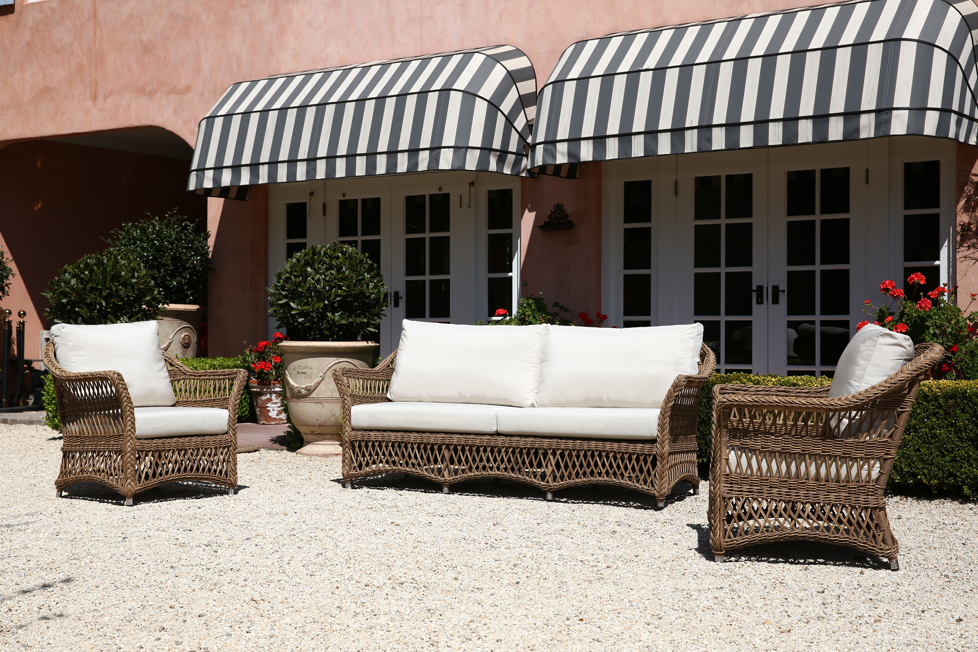 Remy Outdoor Wicker 3 Seater. A118