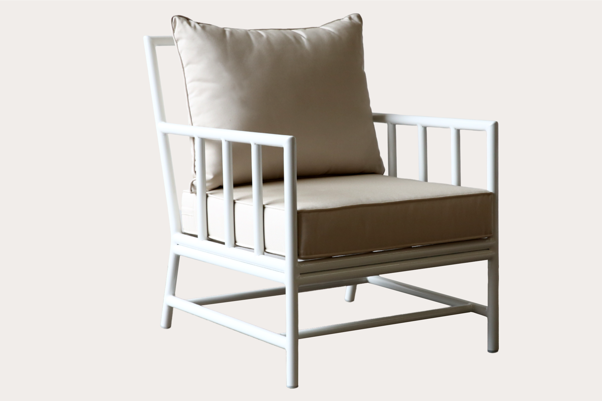 San Carlos Aluminium Outdoor Armchair. White