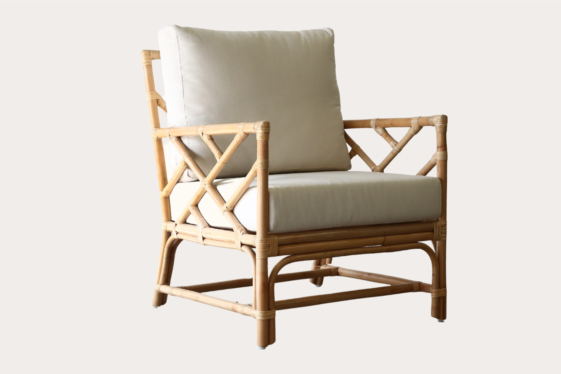 Chippendale Armchair. Natural